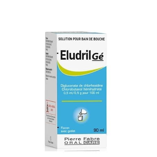 Bain de bouche antiseptique ELUDRIL GÉ, 90ml